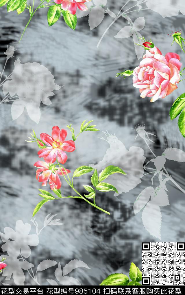 数码华亿平台花卉潮牌数码印花华亿平台下载（图片编号: 985104） - 瓦栏（Walan）