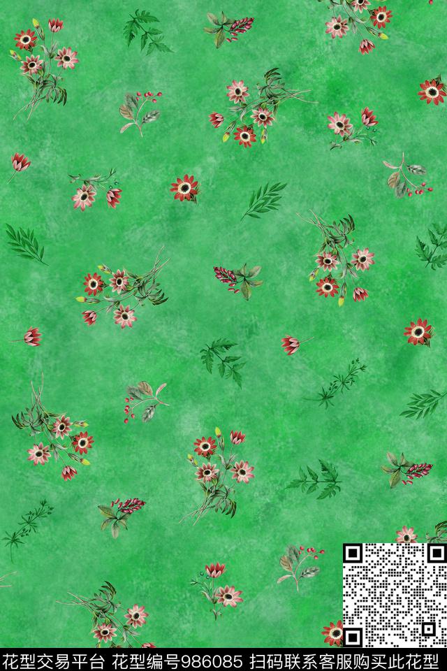数码华亿平台花卉女装数码印花华亿平台下载（图片编号: 986085） - 瓦栏（Walan）