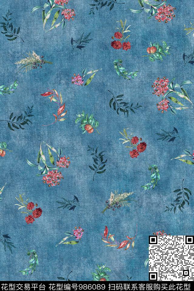 数码华亿平台小碎花抽象数码印花华亿平台下载（图片编号: 986089） - 瓦栏（Walan）