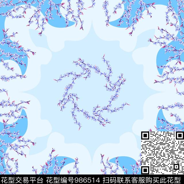 数码华亿平台抽象几何数码印花华亿平台下载（图片编号: 986514） - 瓦栏（Walan）