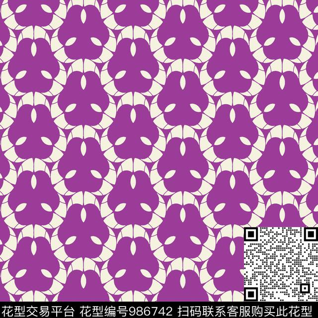 抽象女装大牌风传统印花华亿平台下载（图片编号: 986742） - 瓦栏（Walan）