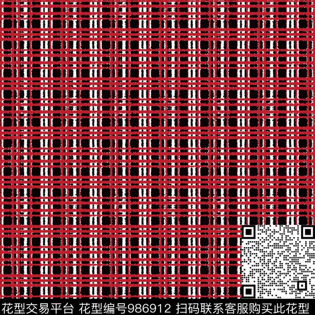 格子女装大牌风传统印花华亿平台下载（图片编号: 986912） - 瓦栏（Walan）