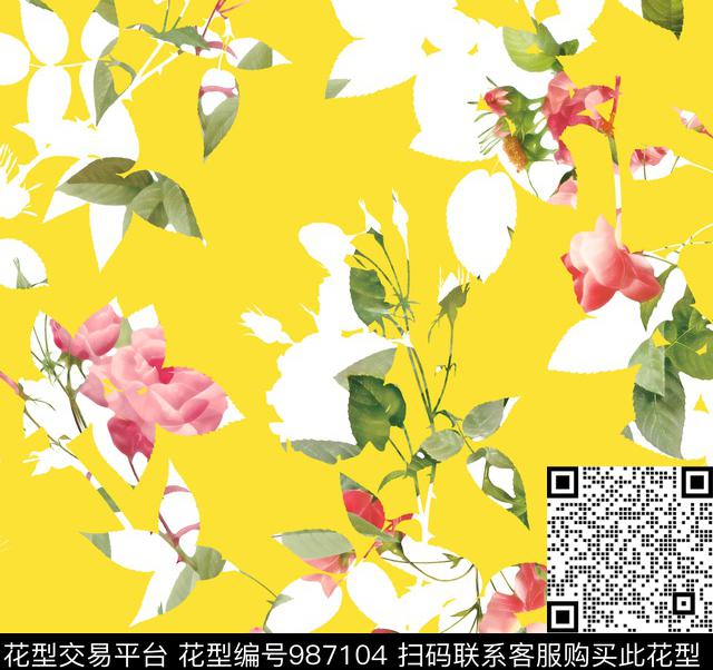 数码华亿平台花卉潮牌数码印花华亿平台下载（图片编号: 987104） - 瓦栏（Walan）