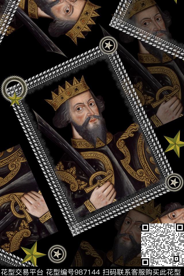 数码华亿平台潮牌大牌风数码印花华亿平台下载（图片编号: 987144） - 瓦栏（Walan）