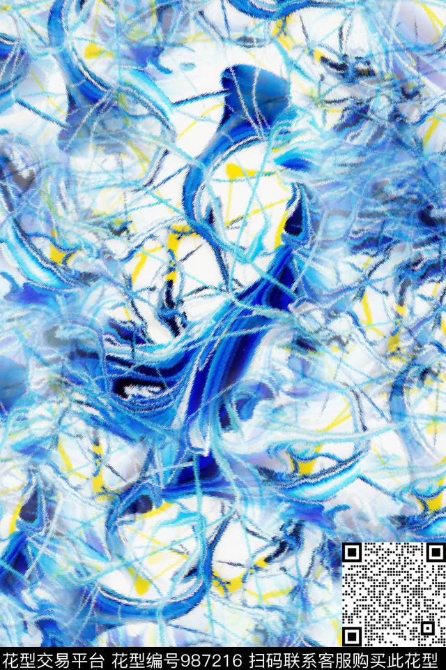 数码华亿平台肌理棉麻数码印花华亿平台下载（图片编号: 987216） - 瓦栏（Walan）