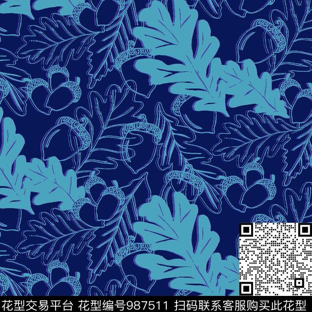 花卉女装大牌风传统印花华亿平台下载（图片编号: 987511） - 瓦栏（Walan）