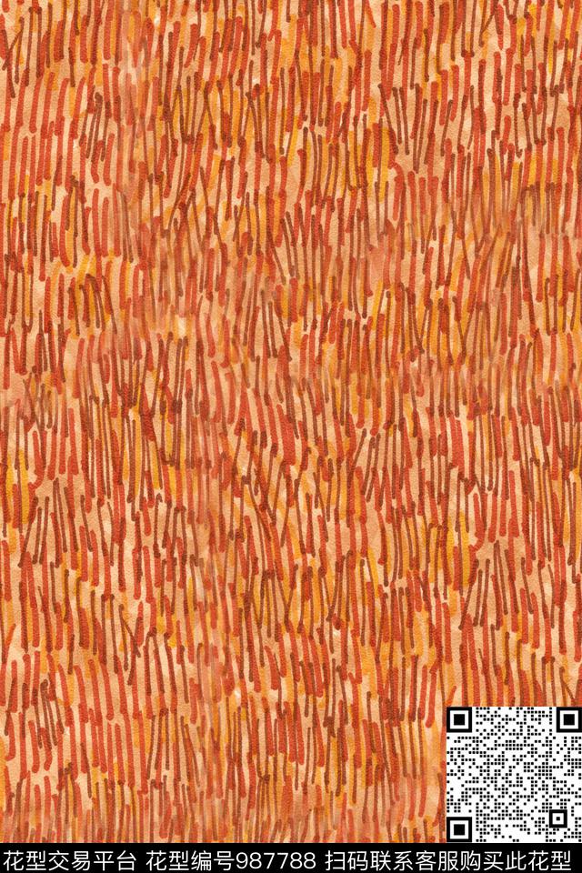 格子趣味线条数码印花华亿平台下载（图片编号: 987788） - 瓦栏（Walan）