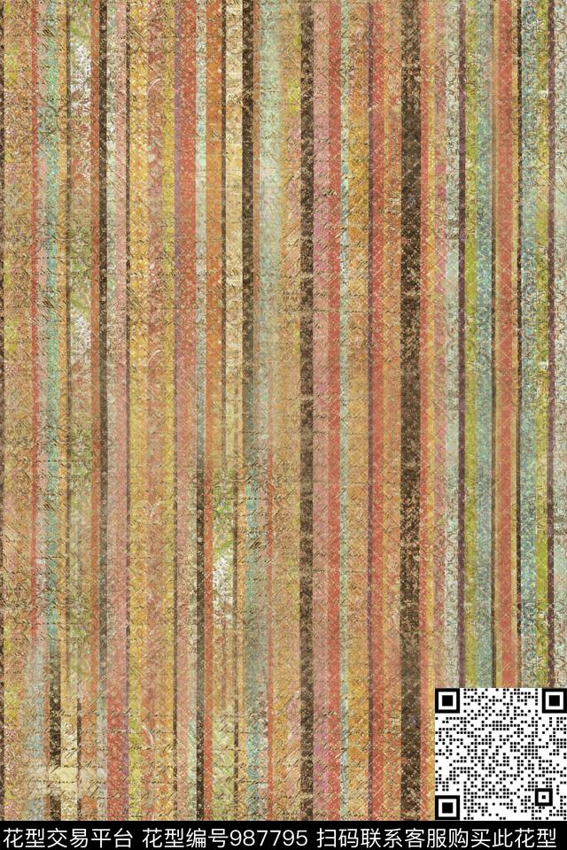 数码华亿平台肌理棉麻数码印花华亿平台下载（图片编号: 987795） - 瓦栏（Walan）