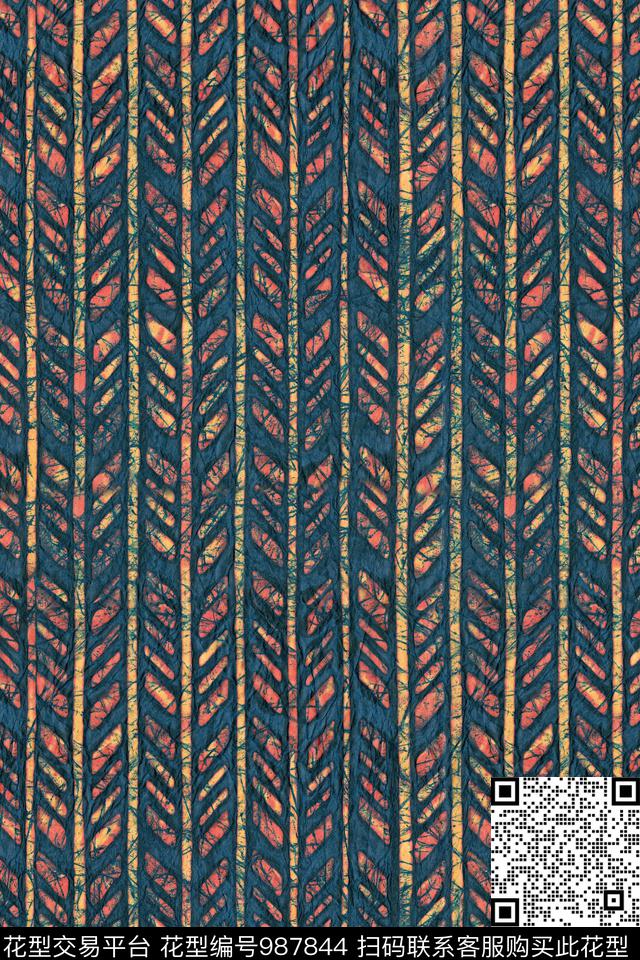 数码华亿平台肌理棉麻数码印花华亿平台下载（图片编号: 987844） - 瓦栏（Walan）