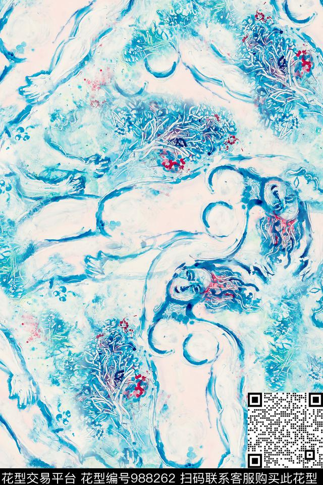 数码华亿平台肌理棉麻数码印花华亿平台下载（图片编号: 988262） - 瓦栏（Walan）