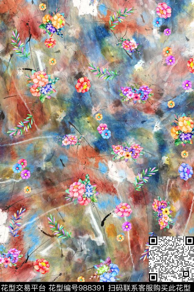数码华亿平台趣味肌理数码印花华亿平台下载（图片编号: 988391） - 瓦栏（Walan）