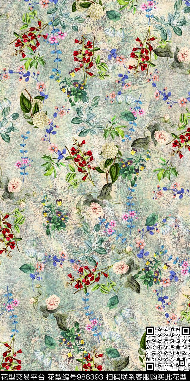 数码华亿平台趣味肌理数码印花华亿平台下载（图片编号: 988393） - 瓦栏（Walan）
