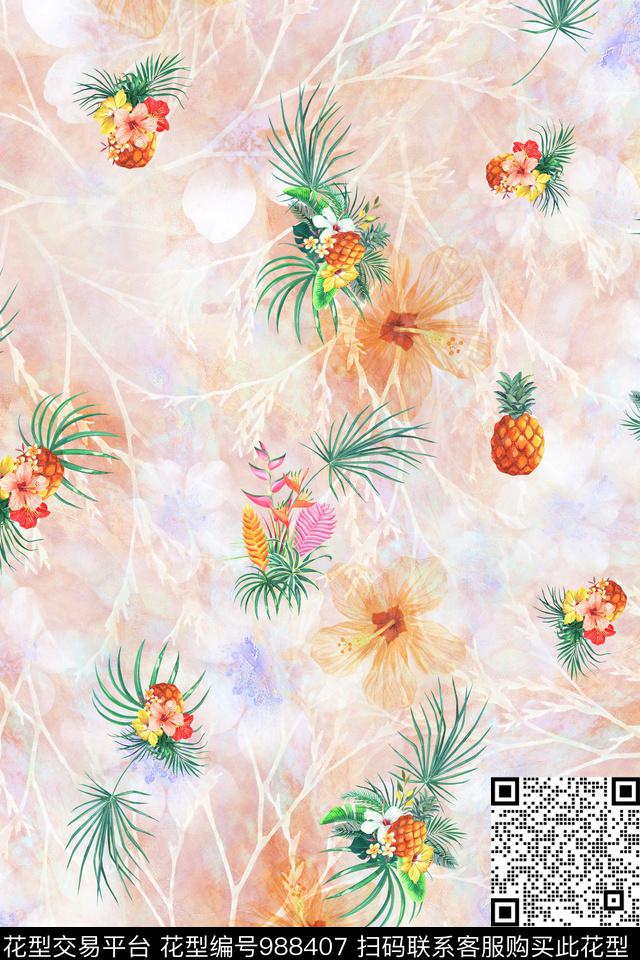 数码华亿平台趣味肌理数码印花华亿平台下载（图片编号: 988407） - 瓦栏（Walan）