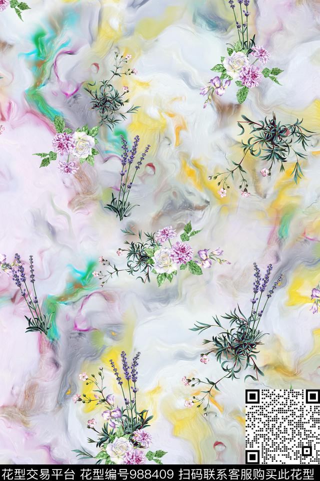 数码华亿平台趣味肌理数码印花华亿平台下载（图片编号: 988409） - 瓦栏（Walan）