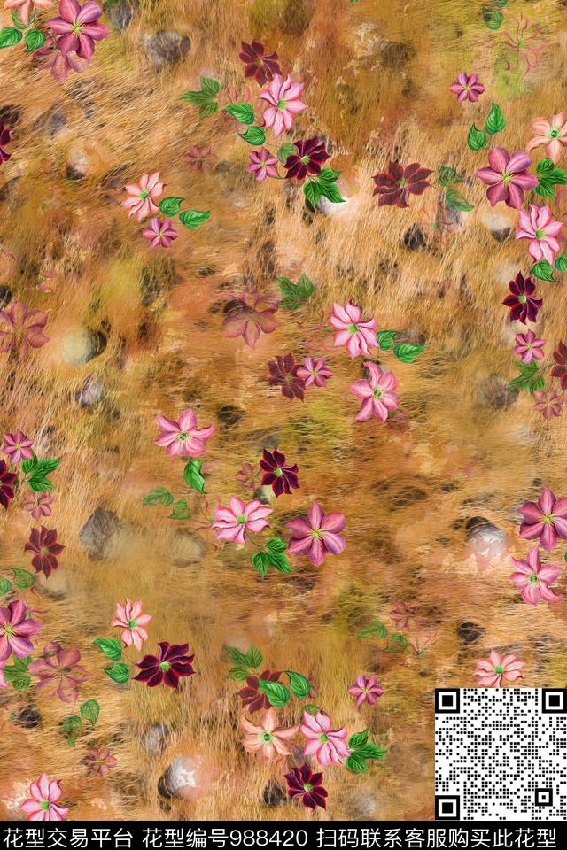 数码华亿平台趣味肌理数码印花华亿平台下载（图片编号: 988420） - 瓦栏（Walan）