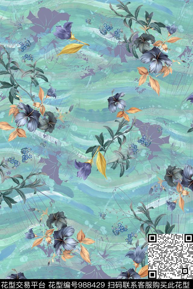 数码华亿平台趣味肌理数码印花华亿平台下载（图片编号: 988429） - 瓦栏（Walan）
