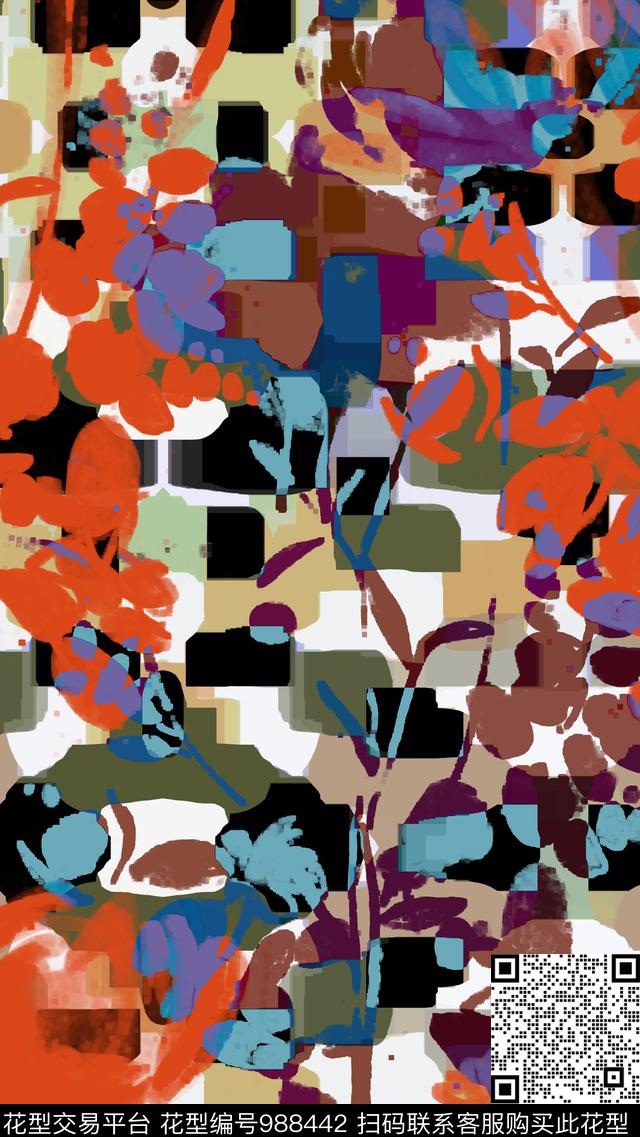 数码华亿平台春夏华亿平台女装数码印花华亿平台下载（图片编号: 988442） - 瓦栏（Walan）