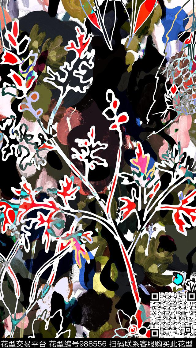 数码华亿平台春夏华亿平台女装数码印花华亿平台下载（图片编号: 988556） - 瓦栏（Walan）