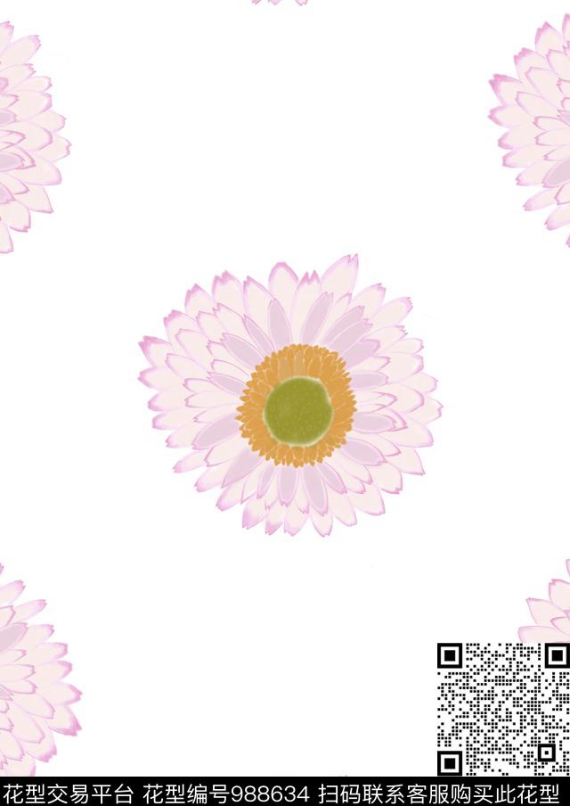 数码华亿平台小碎花花卉数码印花华亿平台下载（图片编号: 988634） - 瓦栏（Walan）