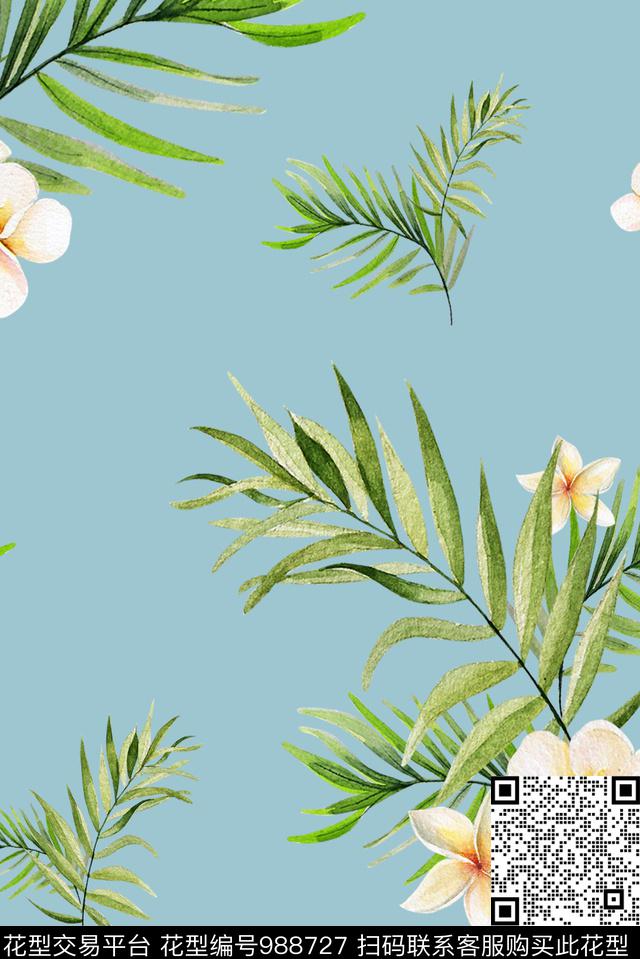 可爱小碎花休闲数码印花华亿平台下载（图片编号: 988727） - 瓦栏（Walan）