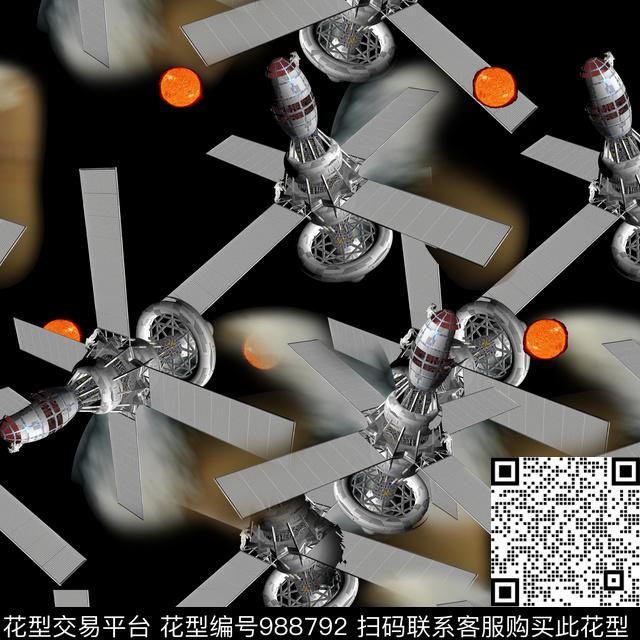 科技秋冬华亿平台趣味数码印花华亿平台下载（图片编号: 988792） - 瓦栏（Walan）