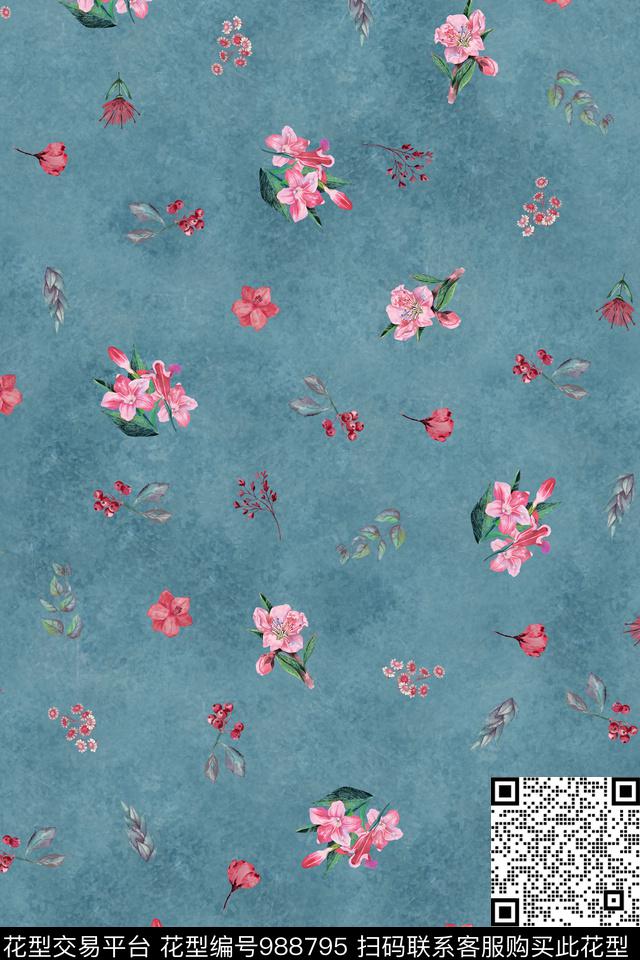 格子趣味线条数码印花华亿平台下载（图片编号: 988795） - 瓦栏（Walan）