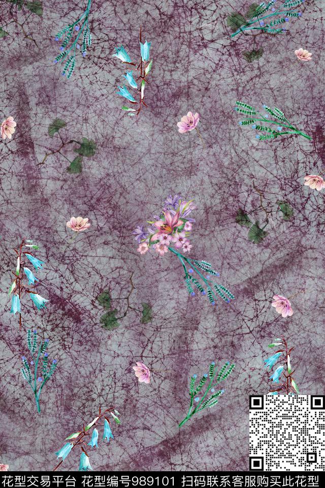 数码华亿平台小碎花女装数码印花华亿平台下载（图片编号: 989101） - 瓦栏（Walan）