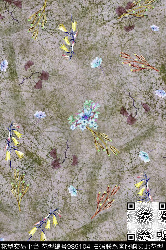 数码华亿平台小碎花女装数码印花华亿平台下载（图片编号: 989104） - 瓦栏（Walan）