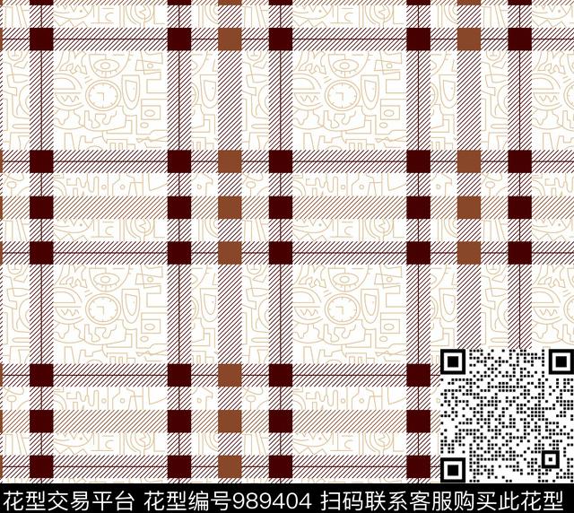 几何潮牌大牌风传统印花华亿平台下载（图片编号: 989404） - 瓦栏（Walan）