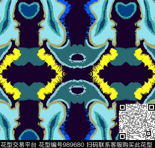 民族风男装女装数码印花华亿平台下载（图片编号: 989680） - 瓦栏（Walan）