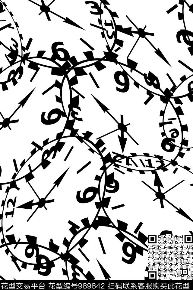 男装休闲抽象数码印花华亿平台下载（图片编号: 989842） - 瓦栏（Walan）