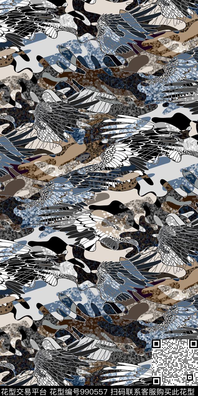 数码华亿平台男装抽象数码印花华亿平台下载（图片编号: 990557） - 瓦栏（Walan）