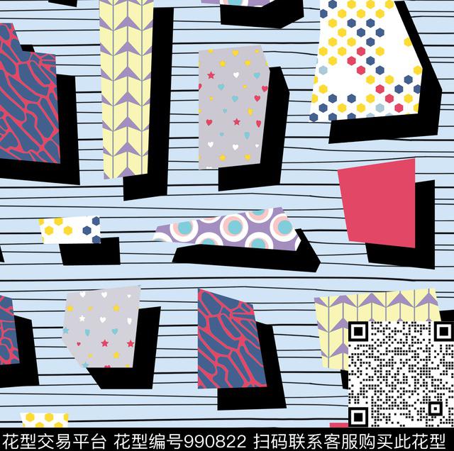 线条填充投影传统印花华亿平台下载（图片编号: 990822） - 瓦栏（Walan）