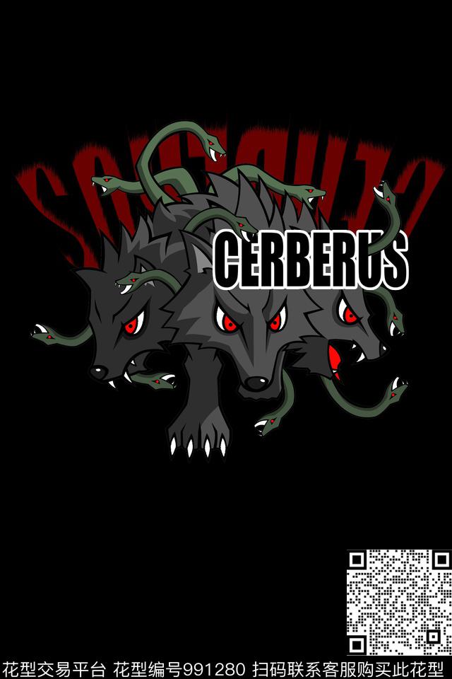 卡通男装定位花数码印花华亿平台下载（图片编号: 991280） - 瓦栏（Walan）