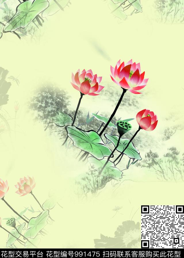 衬衫女装中国风传统印花华亿平台下载（图片编号: 991475） - 瓦栏（Walan）