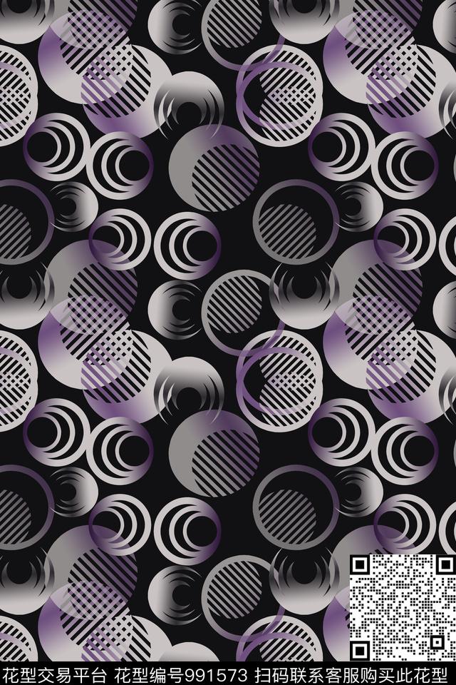 渐变男装休闲花卉圆圈与波点数码印花华亿平台下载（图片编号: 991573） - 瓦栏（Walan）