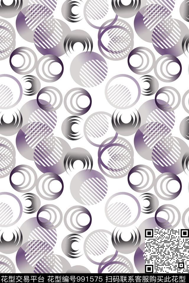 渐变男装休闲花卉圆圈与波点数码印花华亿平台下载（图片编号: 991575） - 瓦栏（Walan）