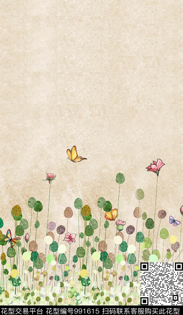 数码华亿平台花卉定位花数码印花华亿平台下载（图片编号: 991615） - 瓦栏（Walan）