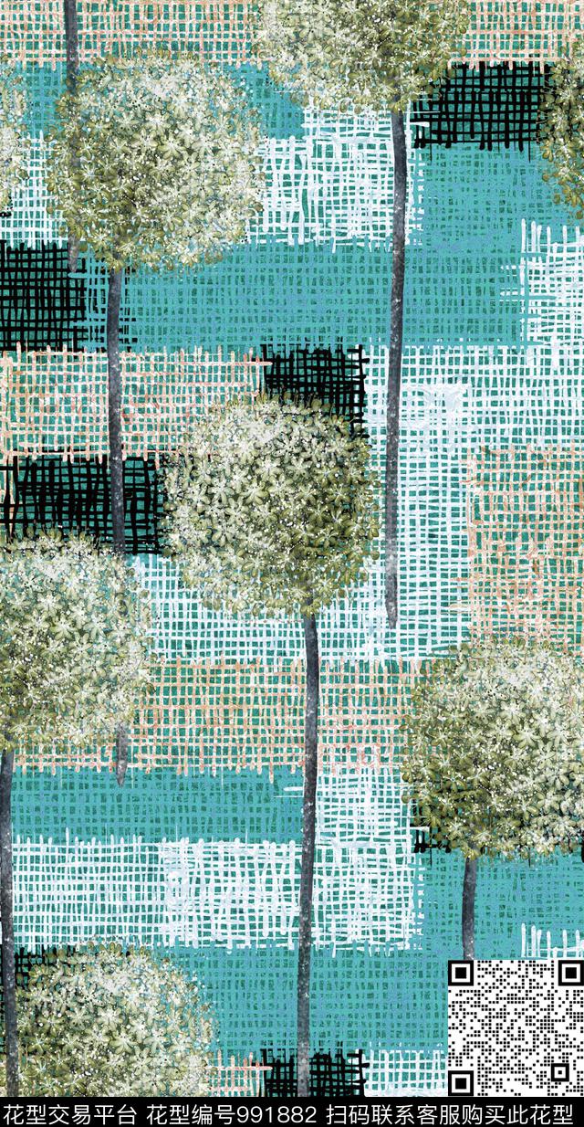 数码华亿平台小碎花抽象数码印花华亿平台下载（图片编号: 991882） - 瓦栏（Walan）
