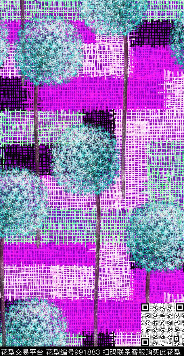 数码华亿平台小碎花抽象数码印花华亿平台下载（图片编号: 991883） - 瓦栏（Walan）