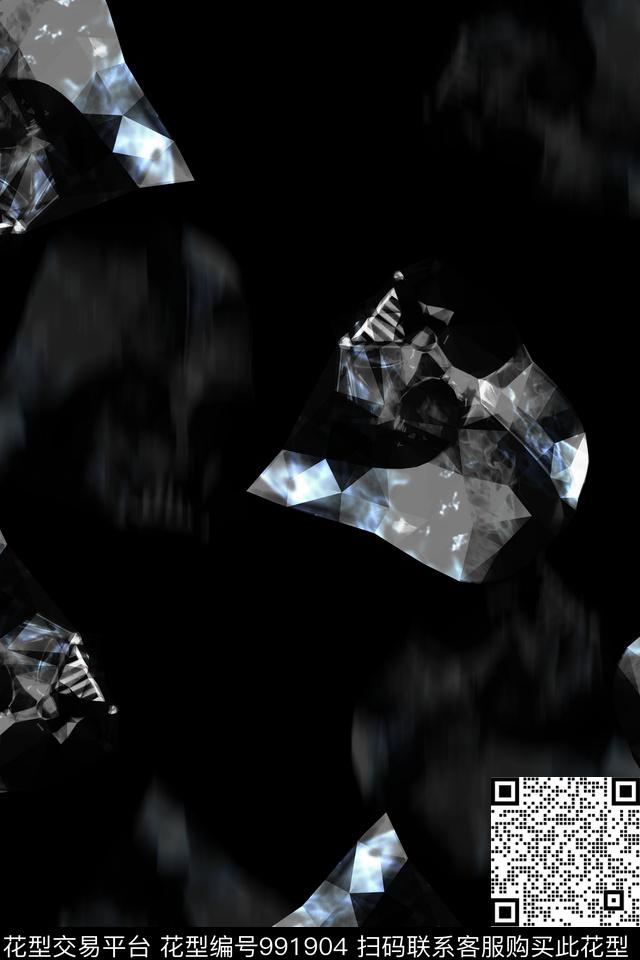 肌理男装几何数码印花华亿平台下载（图片编号: 991904） - 瓦栏（Walan）