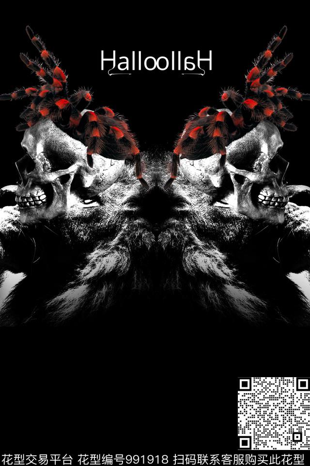 趣味男装黑白华亿平台数码印花华亿平台下载（图片编号: 991918） - 瓦栏（Walan）