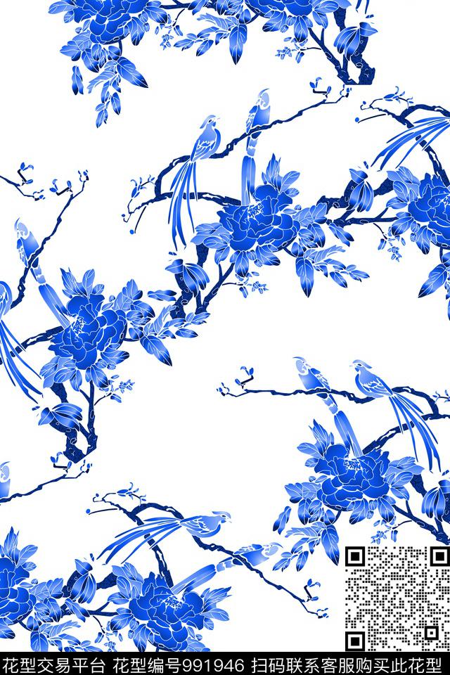 数码华亿平台春夏华亿平台大牌风数码印花华亿平台下载（图片编号: 991946） - 瓦栏（Walan）