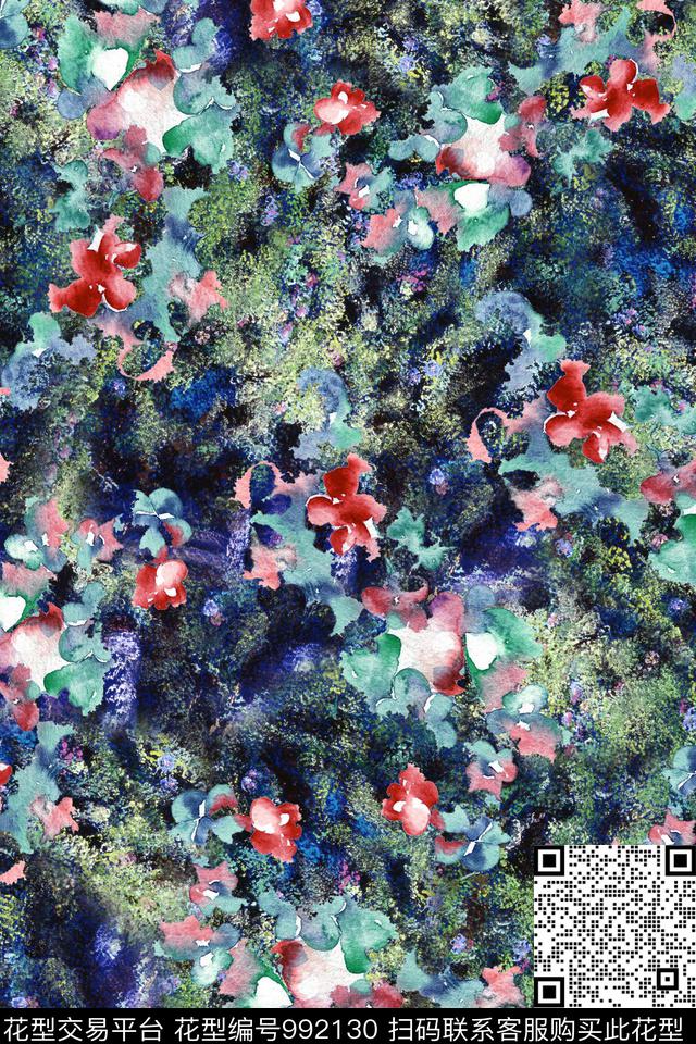 动物花卉数码华亿平台小碎花数码印花华亿平台下载（图片编号: 992130） - 瓦栏（Walan）