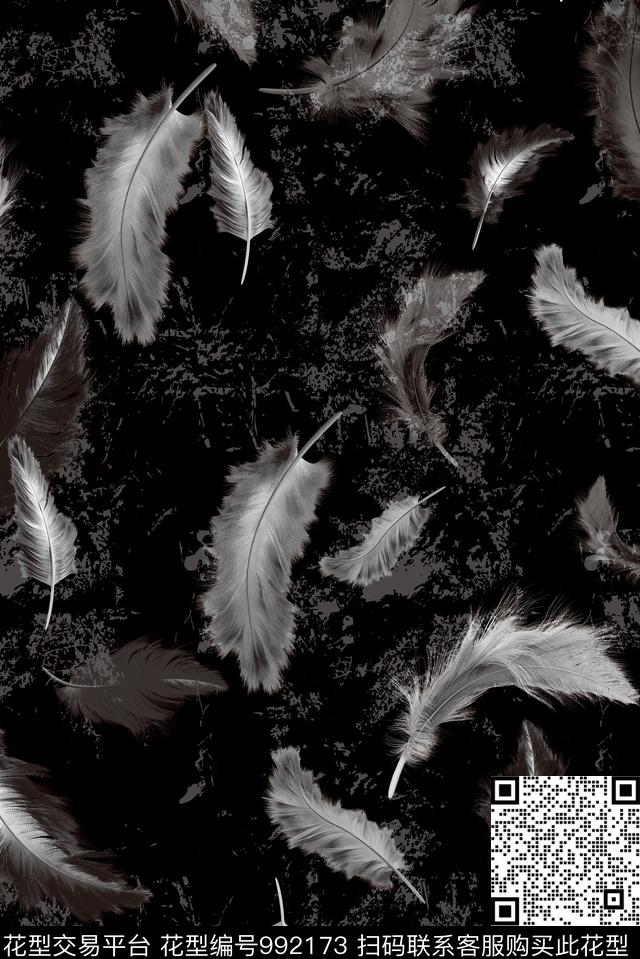 数码华亿平台抽象男装潮牌数码印花华亿平台下载（图片编号: 992173） - 瓦栏（Walan）