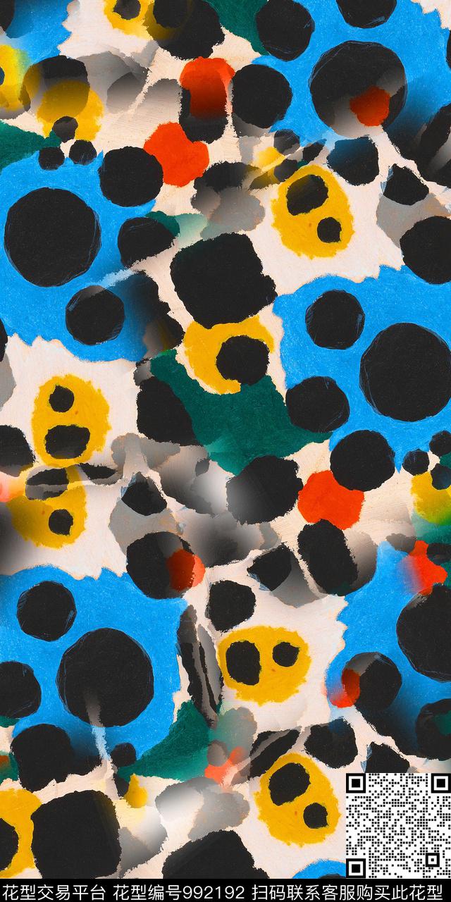 数码华亿平台抽象女装数码印花华亿平台下载（图片编号: 992192） - 瓦栏（Walan）