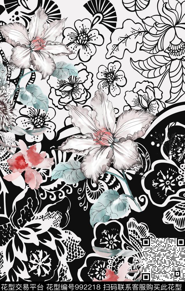 数码华亿平台定位花杭州数码印花华亿平台下载（图片编号: 992218） - 瓦栏（Walan）