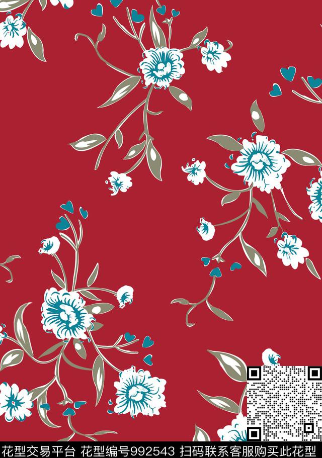 数码华亿平台抽象女装数码印花华亿平台下载（图片编号: 992543） - 瓦栏（Walan）