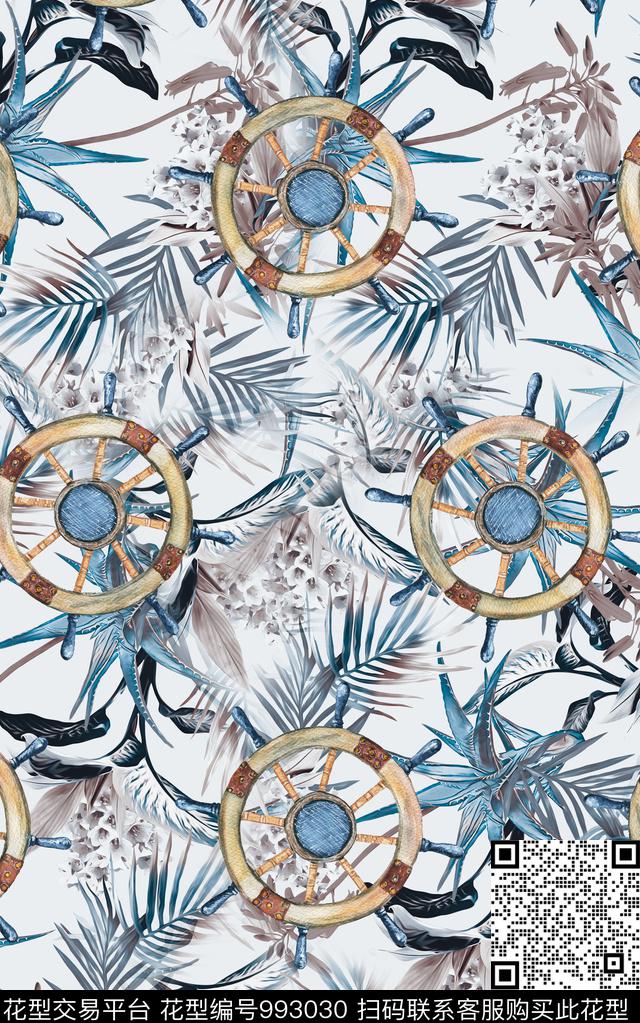 民族风抽象花卉数码印花华亿平台下载（图片编号: 993030） - 瓦栏（Walan）