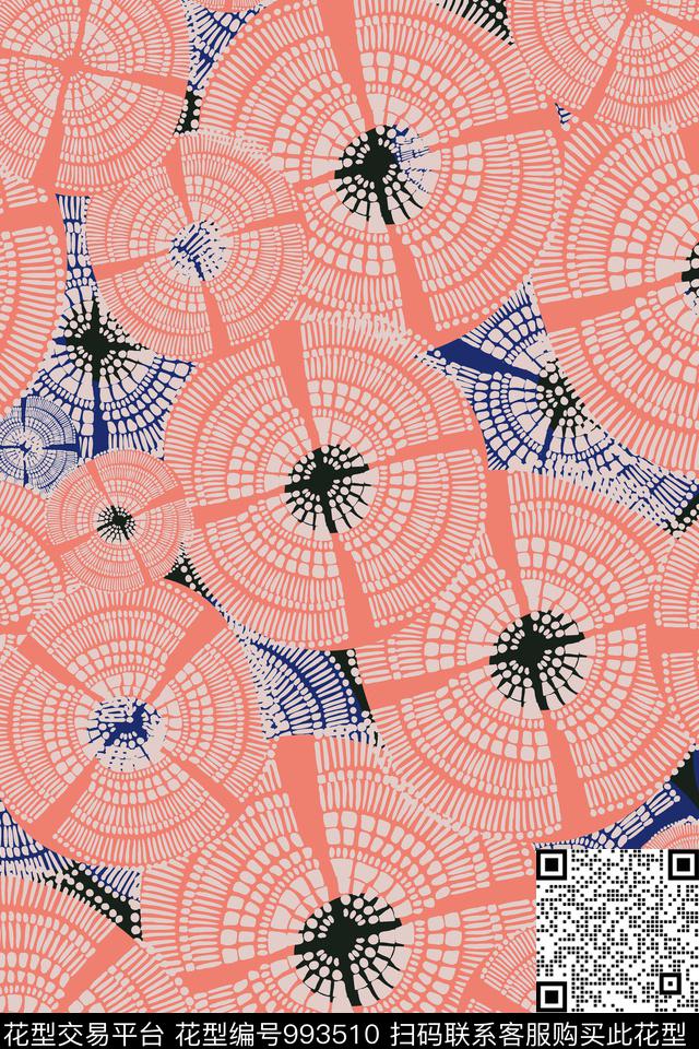 数码华亿平台抽象几何数码印花华亿平台下载（图片编号: 993510） - 瓦栏（Walan）